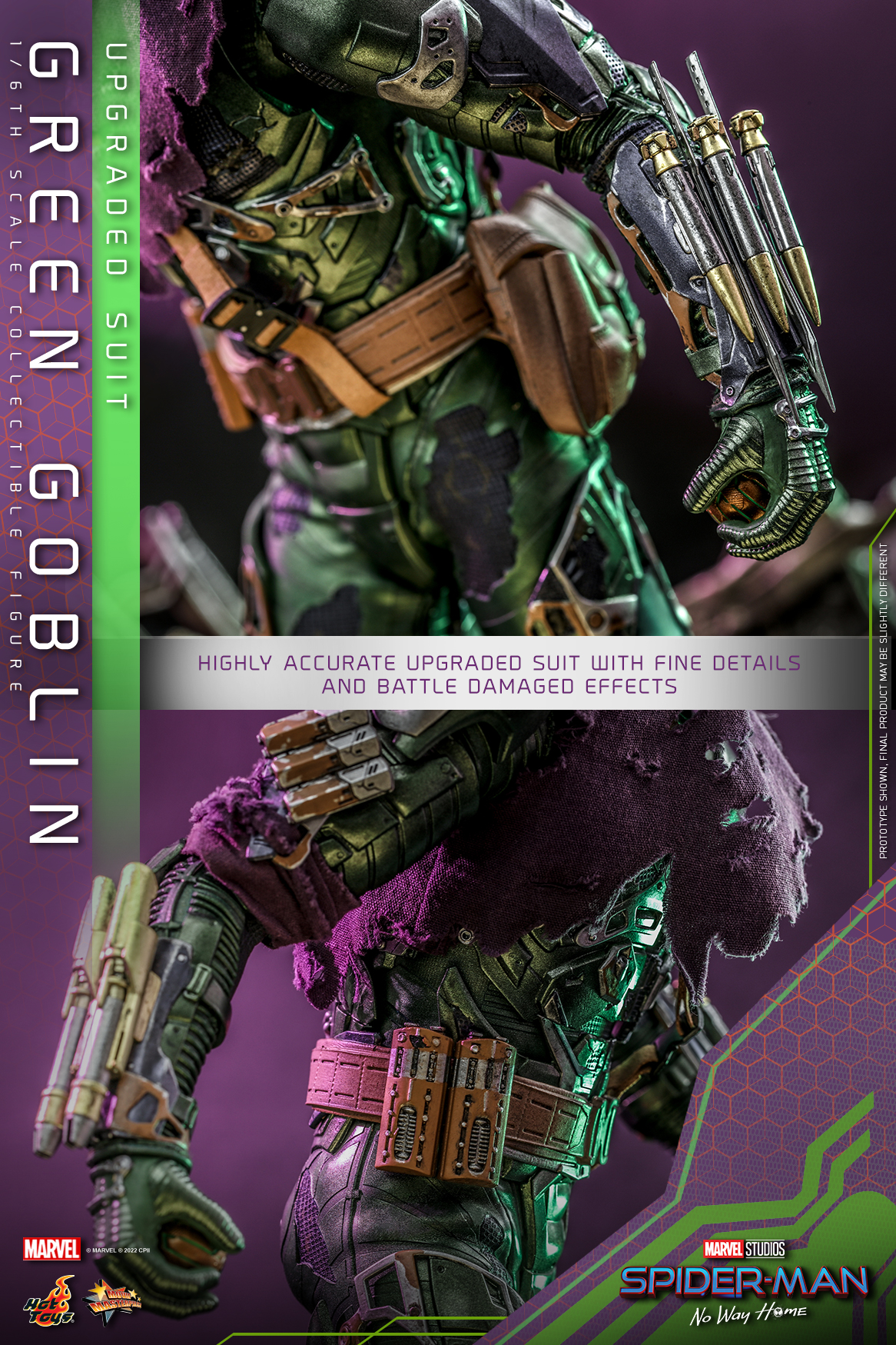 Hot Toys MMS674 1/6 Spider-Man: No Way Home - Green Goblin (Upgraded Suit)