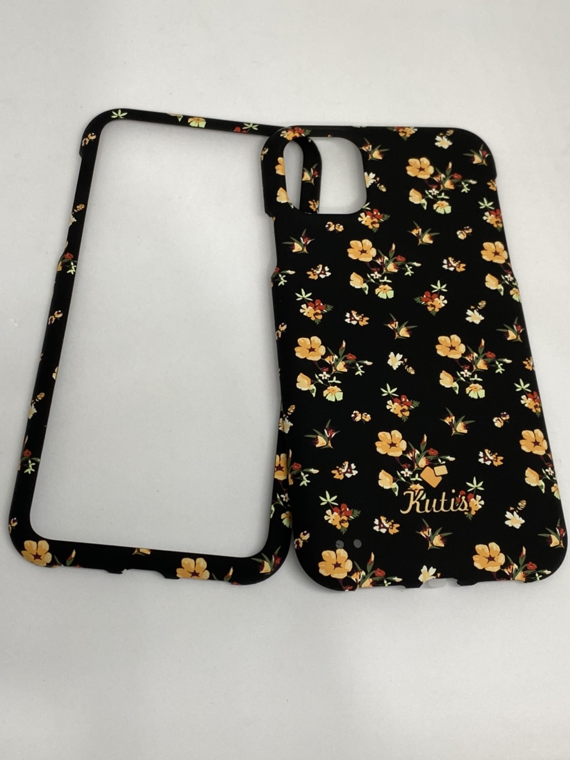 เคสคูทิส(Kutis)เคสไอโฟน11G(ลายดอกไม้ช่อดอกสีส้ม)มาใหม่ เคสประกบหน้า-หลัง เคสเรืองแสง เคสลายวินเทจ ร้านSuperhero Klongthom