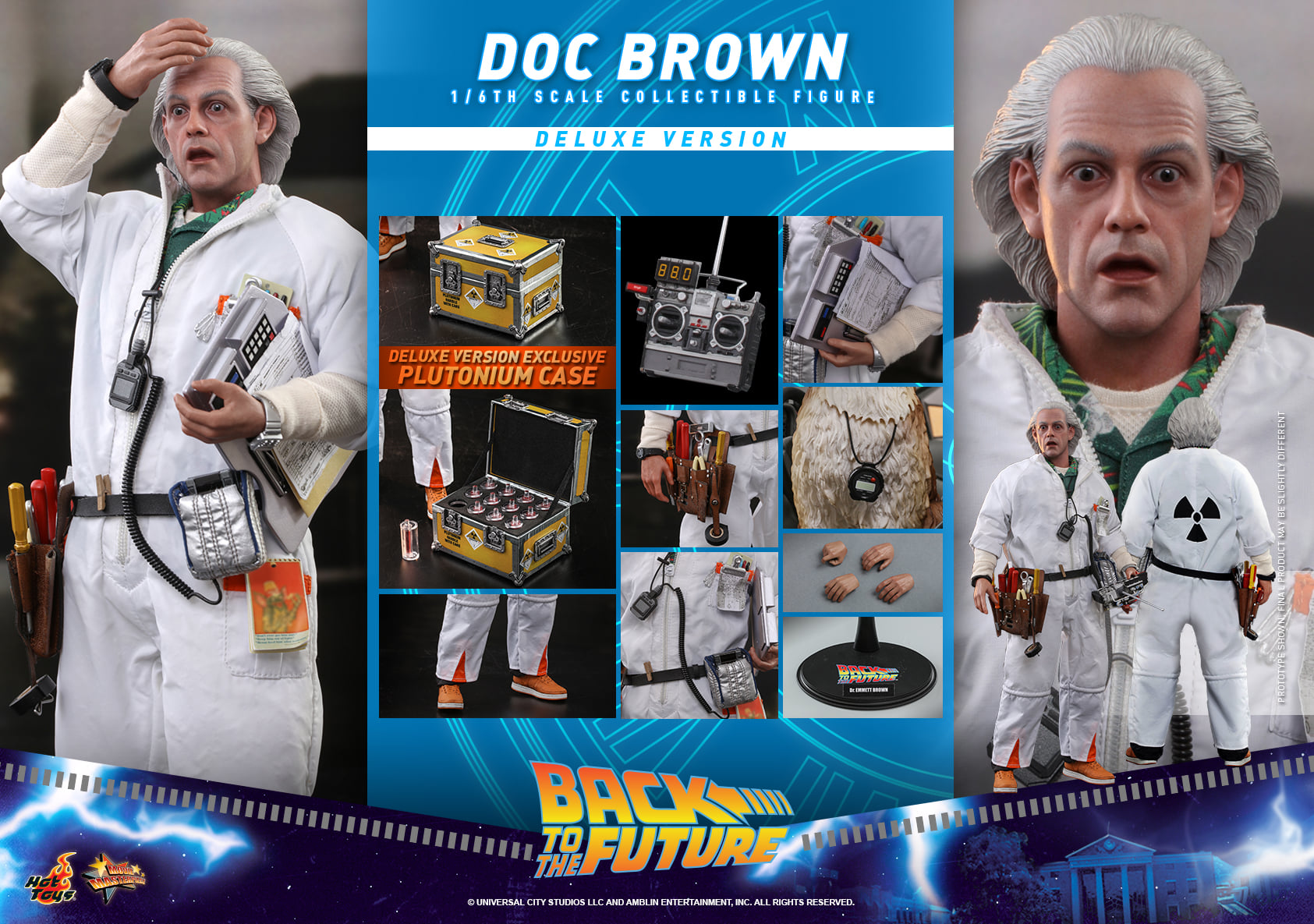 Hot Toys MMS610 1/6 Back to the Future - Doc Brown (Deluxe Version)