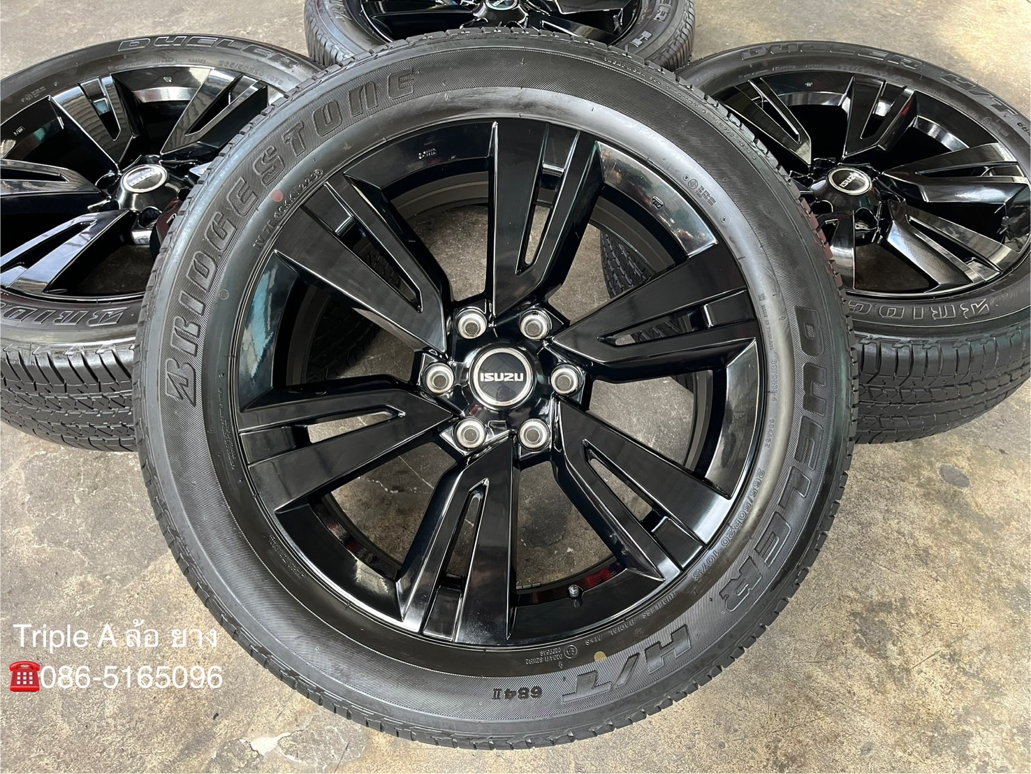 ✨ล้อแม็กพร้อมยาง✨ISUZU MU-X รุ่นพิเศษ PHANTOM ขอบ 20 สีดำแท้💯