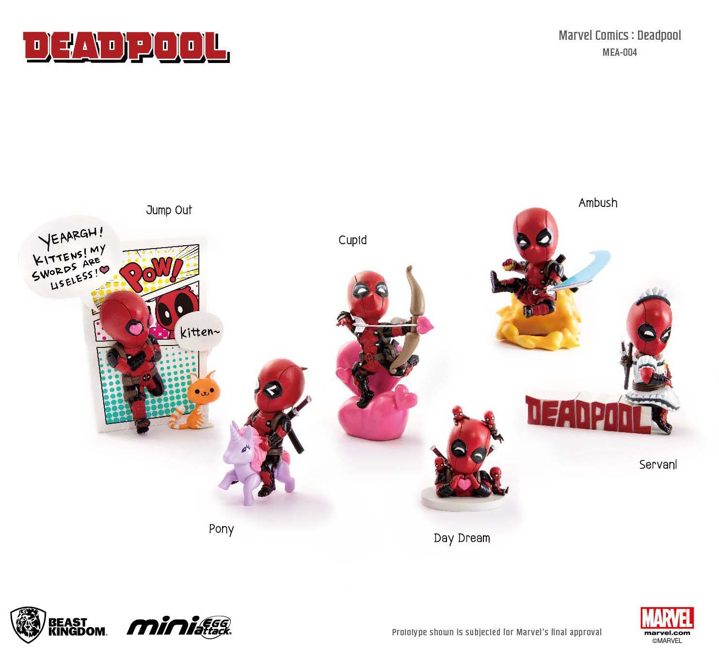 Beast Kingdom 4" Mini Egg Attack MEA-004 Marvel Comics - Deadpool