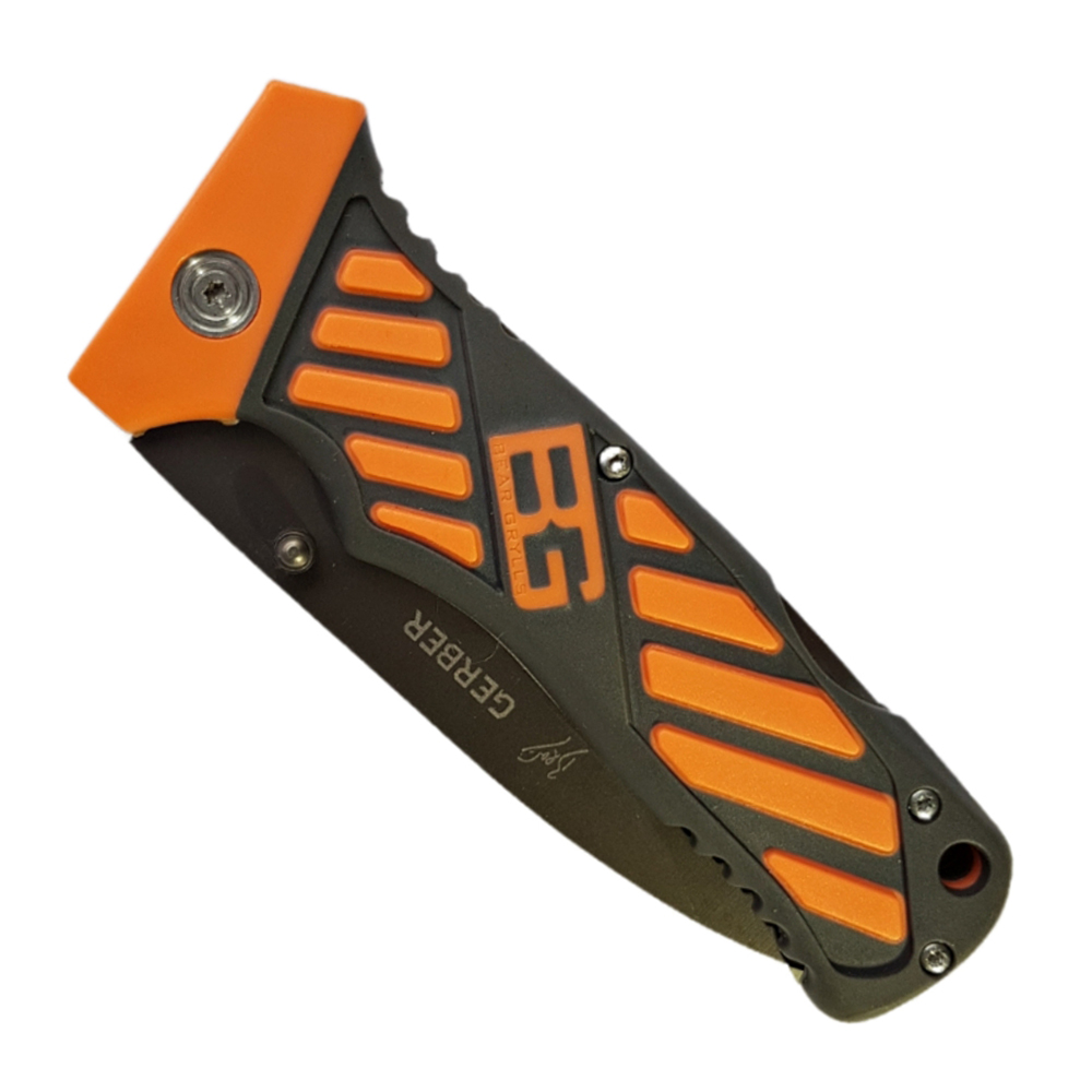 GERBER Folding Sheath Knife มีดพับขนาด 8.7 นิ้ว (22.2 ซม.) พร้อมปลอกเก็บมีดร้อยเข็มขัด