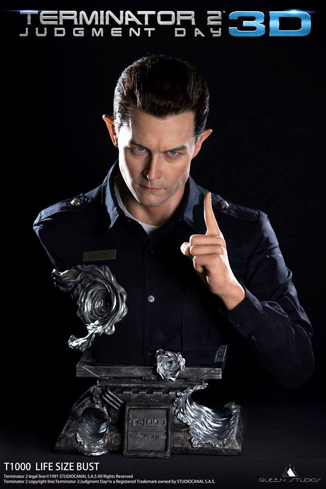 Queen Studios 1/1 Terminator 2: Judgment Day - T-1000 (Life Size Bust)
