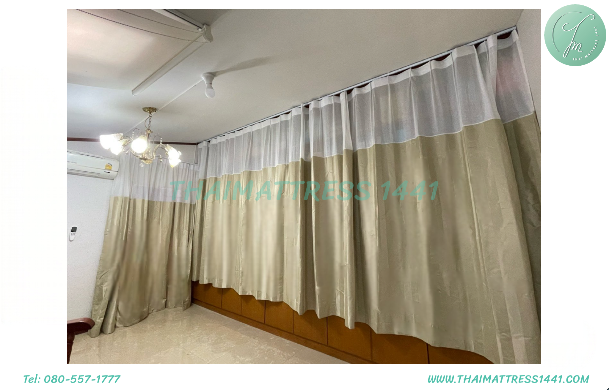ผ้าม่านโปร่ง สั่งตัดตามขนาด เลือกลายผ้าได้ : Sheer curtain