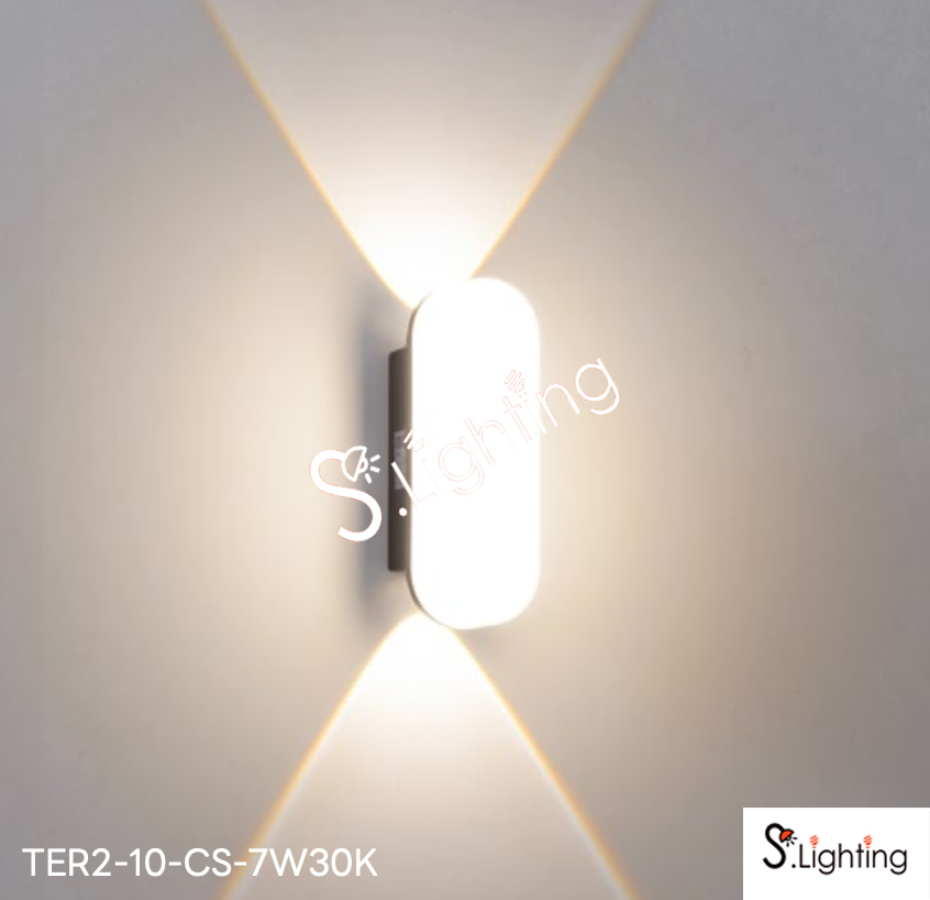 โคมไฟติดผนังภายนอก 10-TER2-10-CS-7W30K