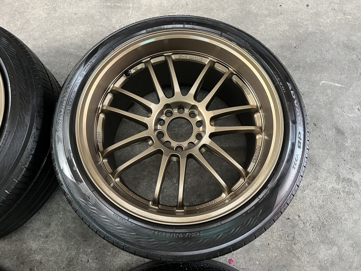 ✨ล้อแม็ก 5รู114✨RE30 ขอบ 18 พร้อมยาง 245-45-18 Yokohama(JAPAN🇯🇵) ปี 19