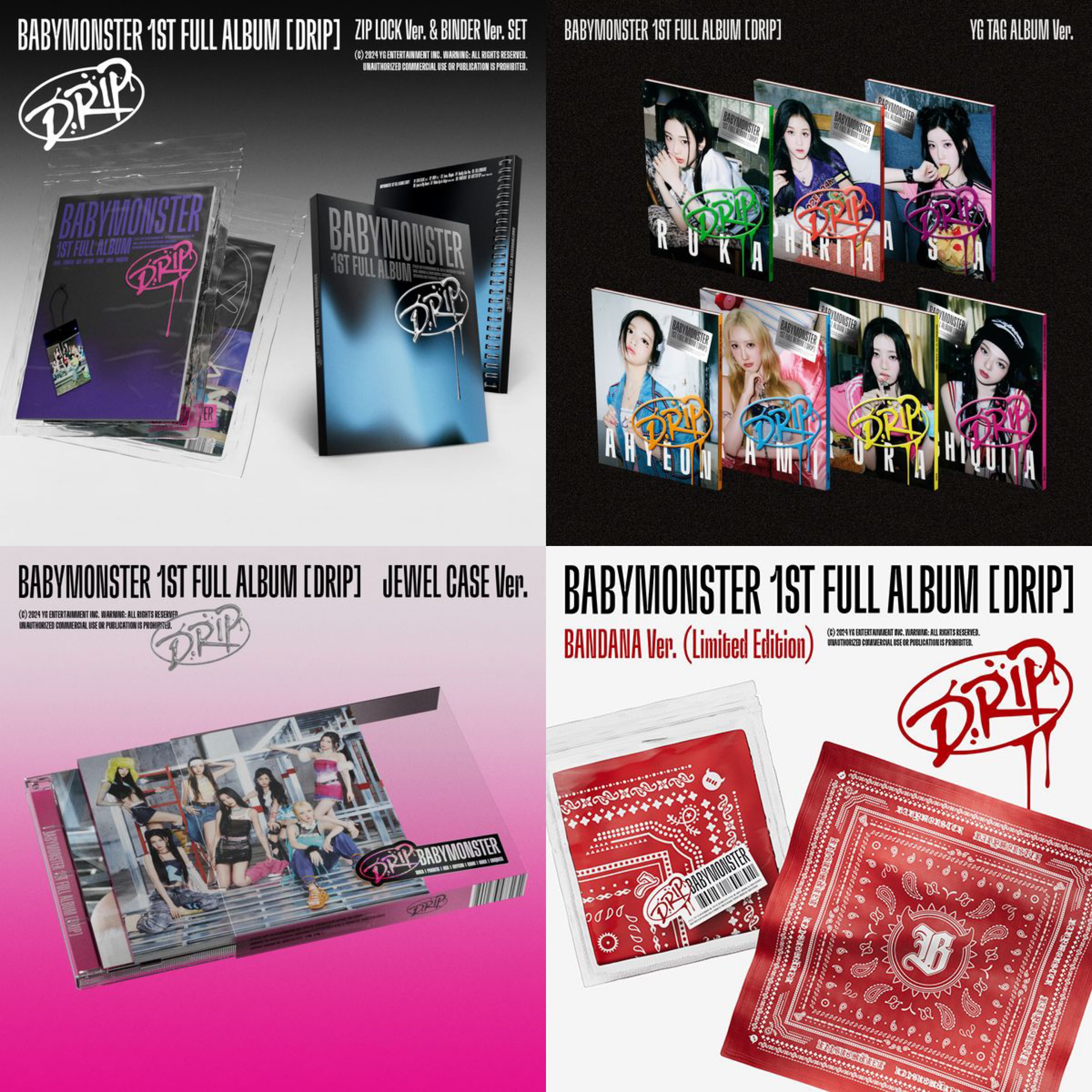 [รับกด+นำเข้าสินค้า] BABYMONSTER - 1st FULL ALBUM DRIP