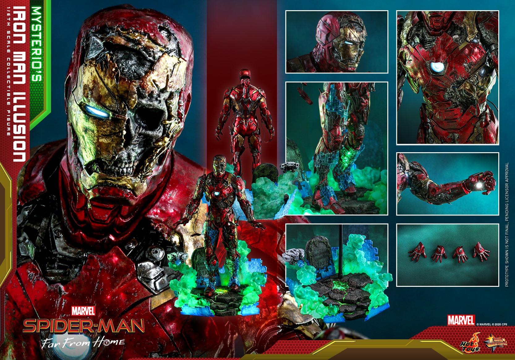 Hot Toys MMS580 1/6 Spider-Man: Far From Home - Mysterio’s Iron Man Illusion