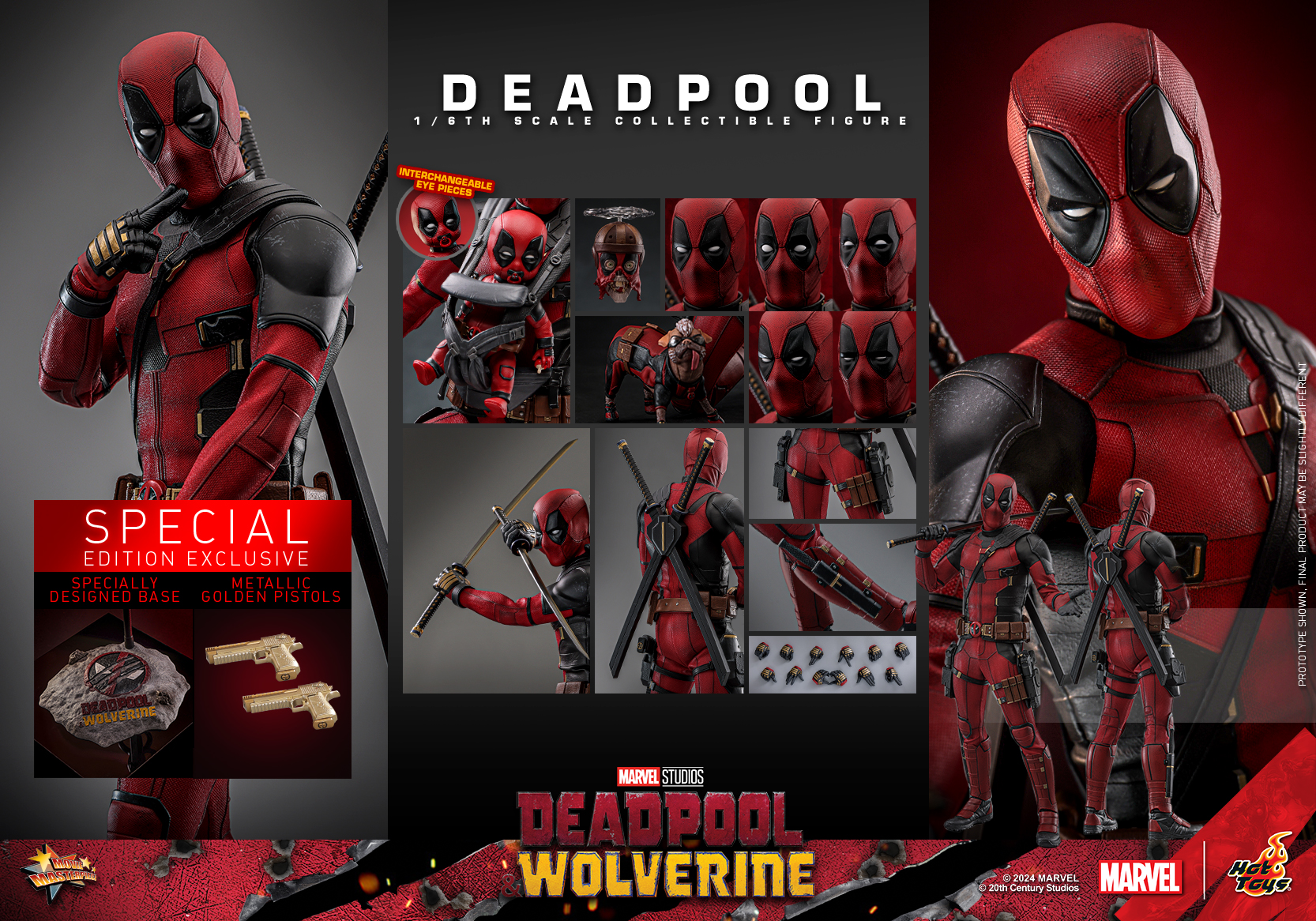 Hot Toys MMS746B Deadpool & Wolverine - Deadpool (Special Edition)