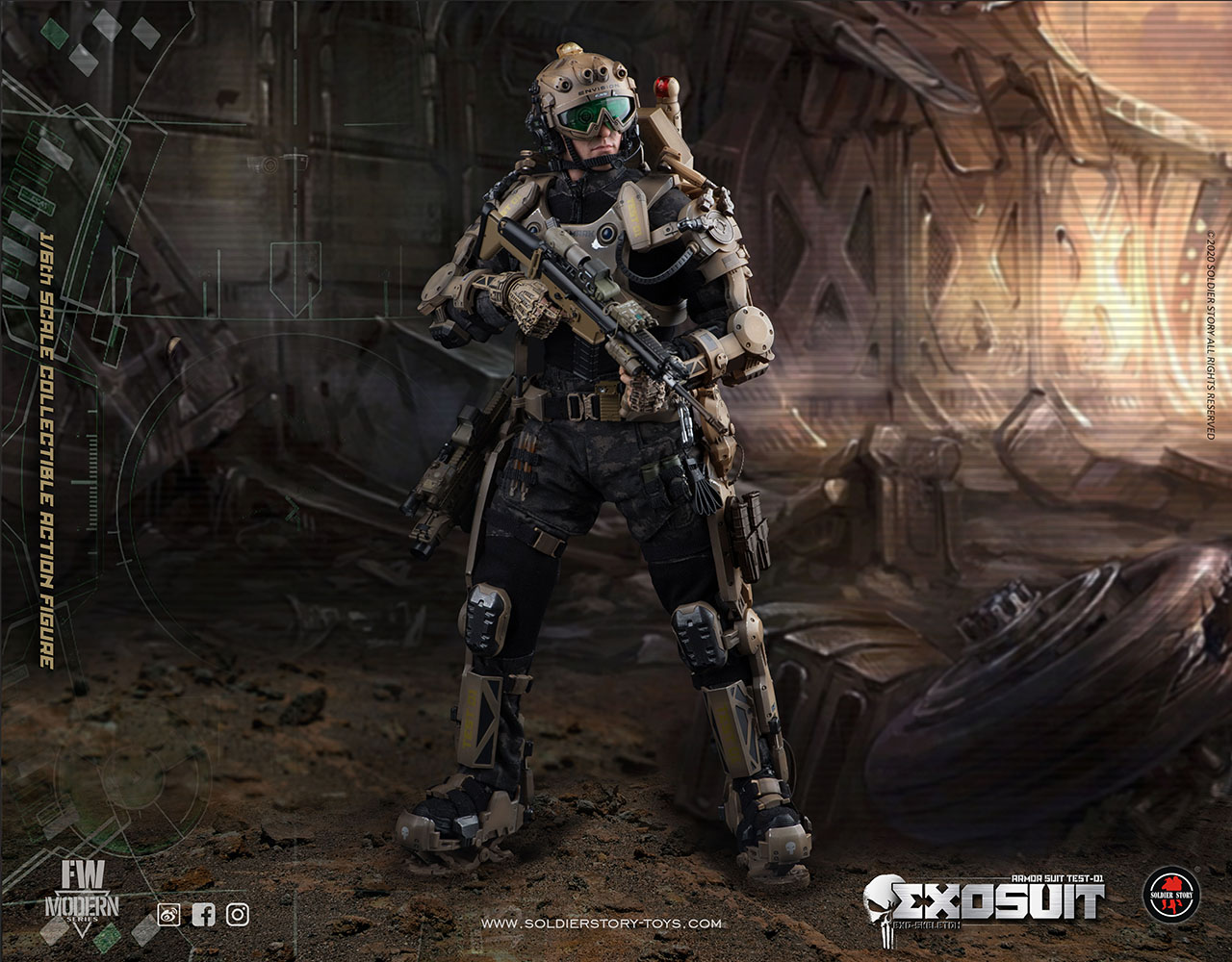 SOLDIER STORY SS122 1/6 EXO-SKELETON: ARMOR SUIT TEST-01 - EXOSUIT