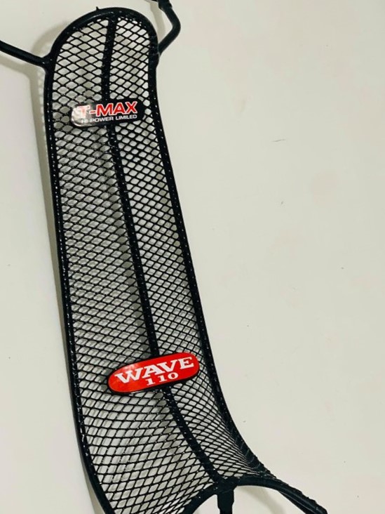 กันลายมอเตอร์ไซด์ฮอนด้า เวฟ 100 เก่า WAVE 110 ตะข่ายเหล็ก สีดำ