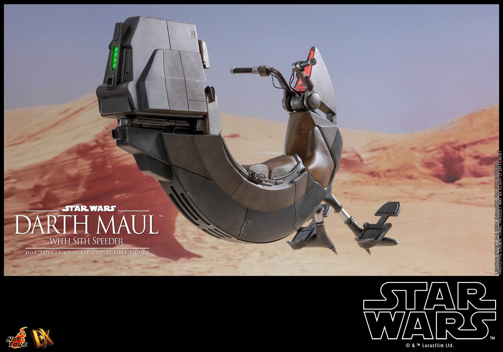 Hot Toys DX17 STAR WARS EPISODE I: THE PHANTOM MENACE - DARTH MAUL WITH SITH SPEEDER