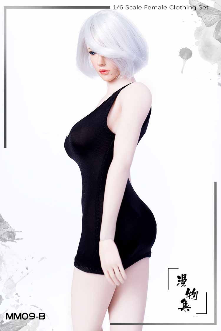 Manmodel MM09 Female Low-cut u collar mini dress