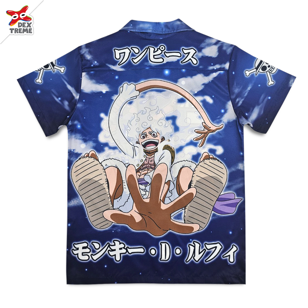 เสื้อฮาวายวันพีซ Hawaii shirt Luffy GEAR5