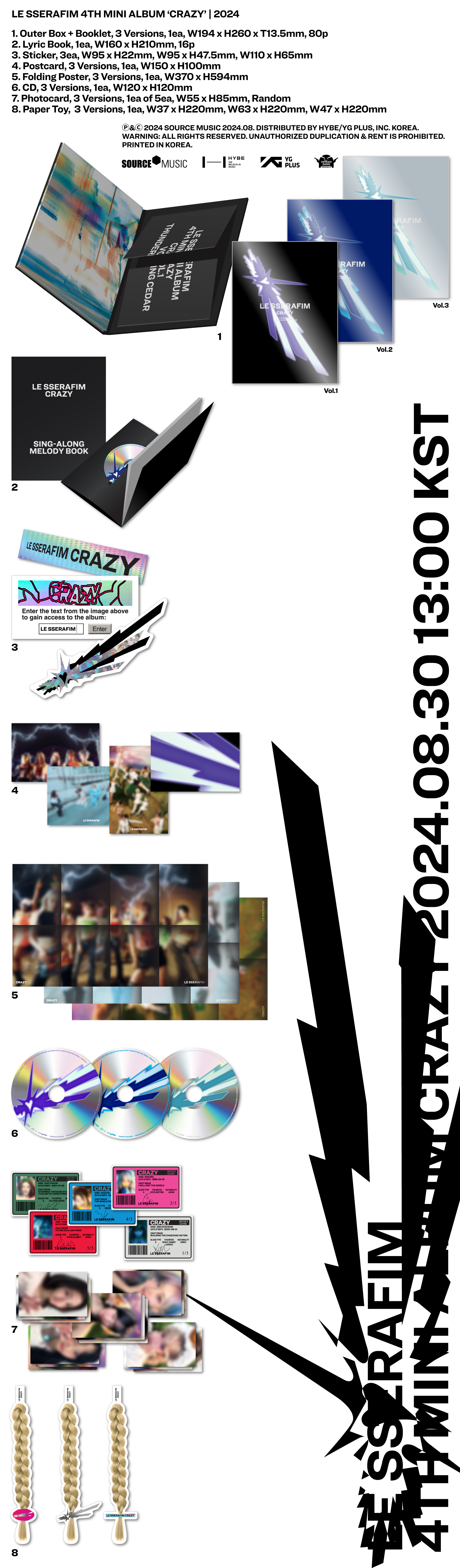 PRE] LE SSERAFIM - 4th Mini Album CRAZY