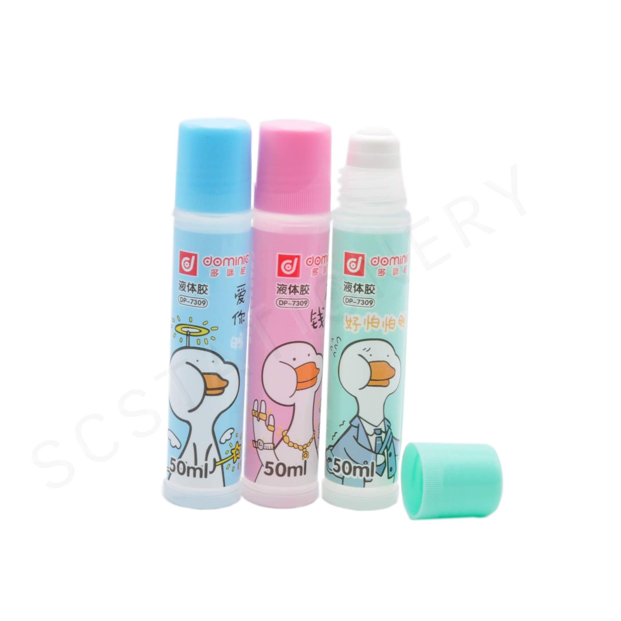 กาวน้ำใส DOMINIC 50ซีซี คละสี 1ขวด
