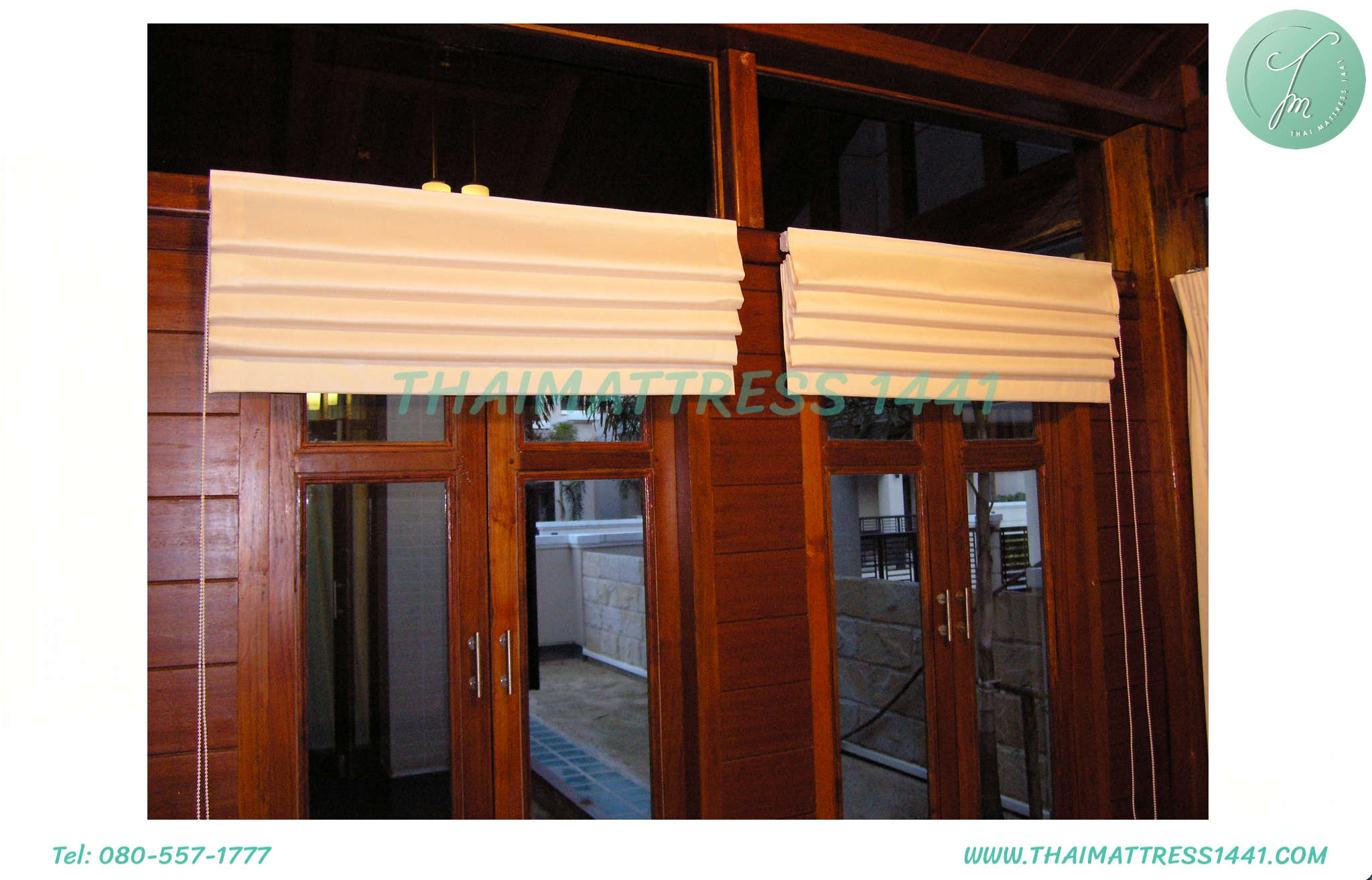 ผ้าม่านพับกันแสงแดด & UV : Roman Blind