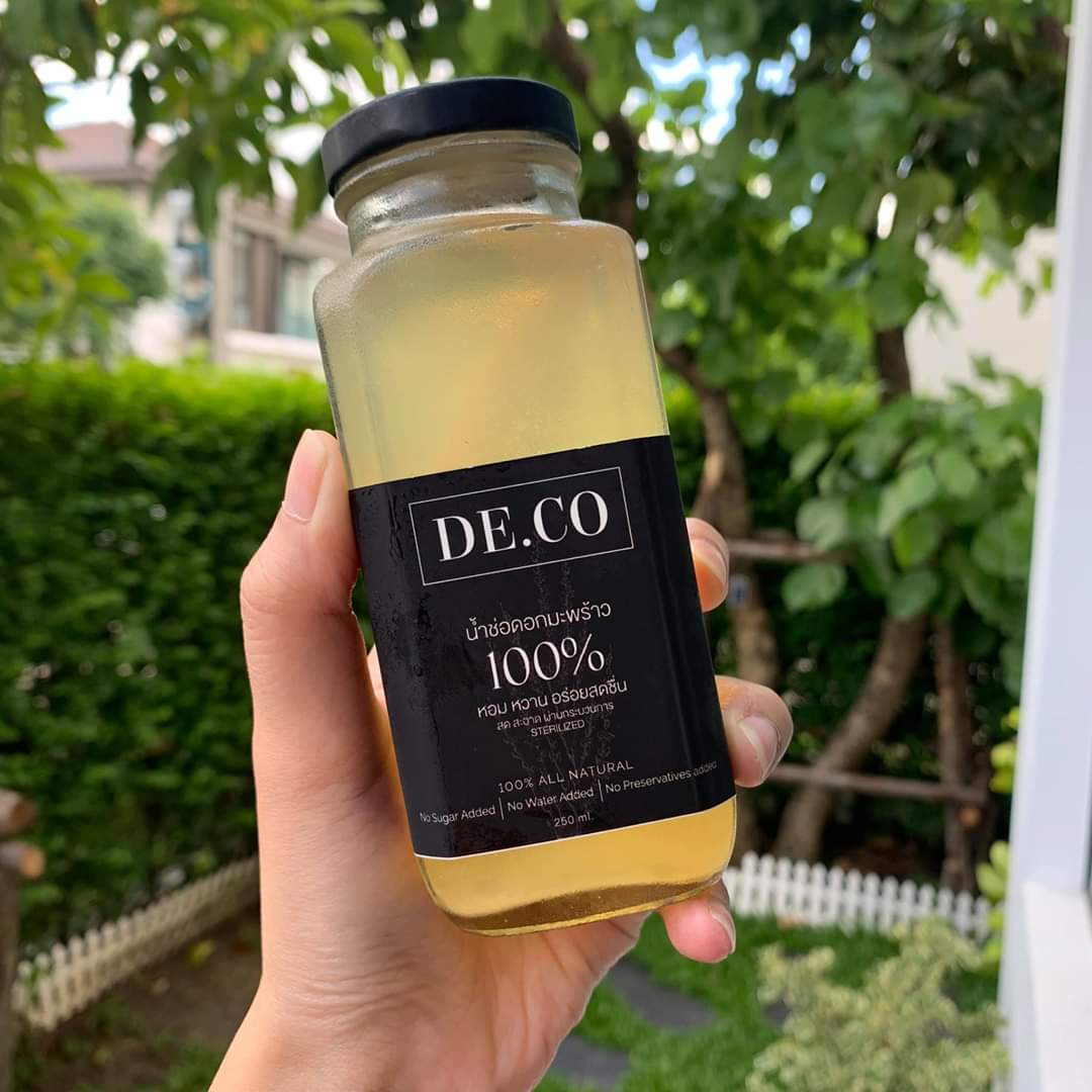 (1ขวด) น้ำช่อดอกมะพร้าว 100% หอมหวาน อร่อยสดชื่น DE.CO de . co น้ำดอกมะพร้าว น้ำมะพร้าว สำเนา