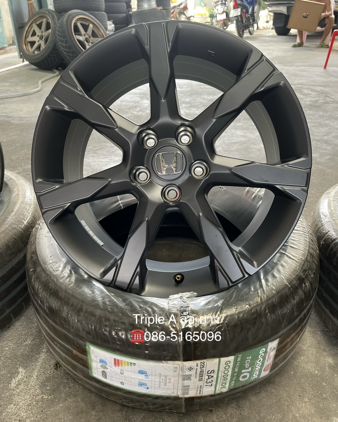 ✨ล้อแม็กป้ายแดง✨Honda Civic HEV RS รุ่นใหม่ล่าสุด ขอบ 18 พร้อมยางใหม่💯225-45-18 GOODRIDE💥ปี 25💥