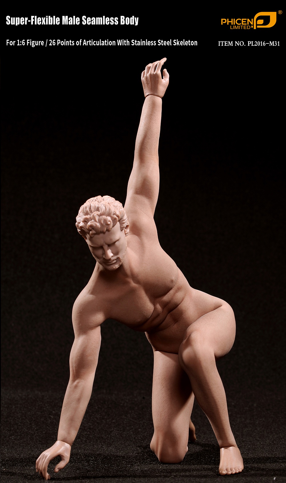 TBLeague PL2016-M31 Super-Flexible Male Seamless Body