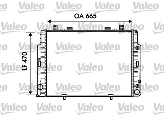 หม้อน้ำ VALEO BENZ S500/W140 (1405001403)
