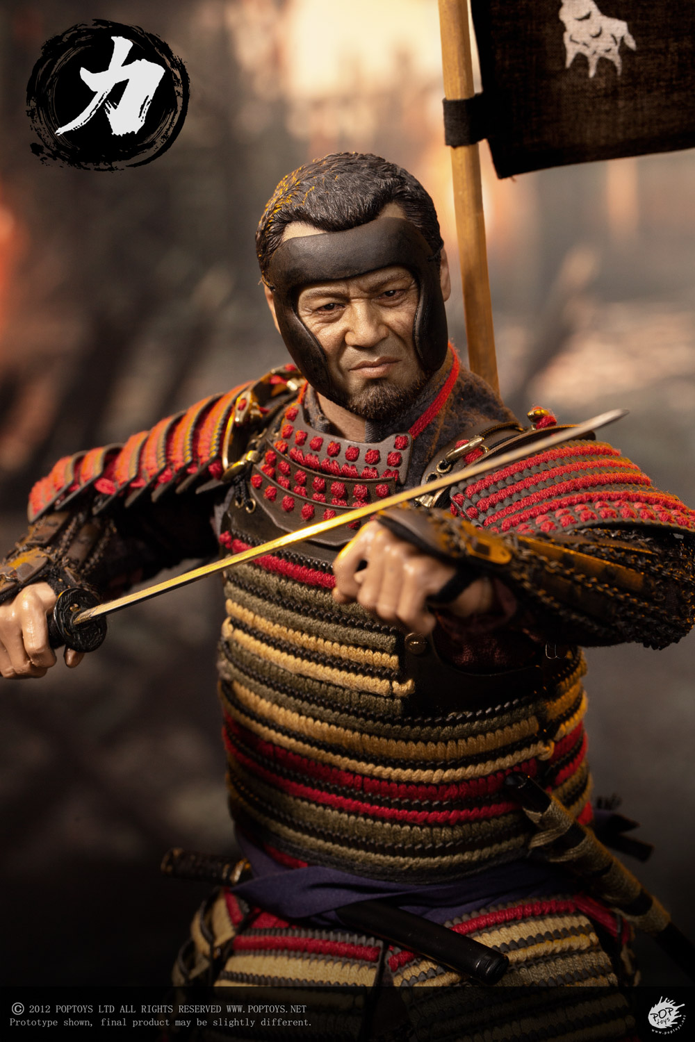 POPTOYS EX044 1/6 Ashigaru Trio First Bomb Li Ashigaru Saiga Helmet