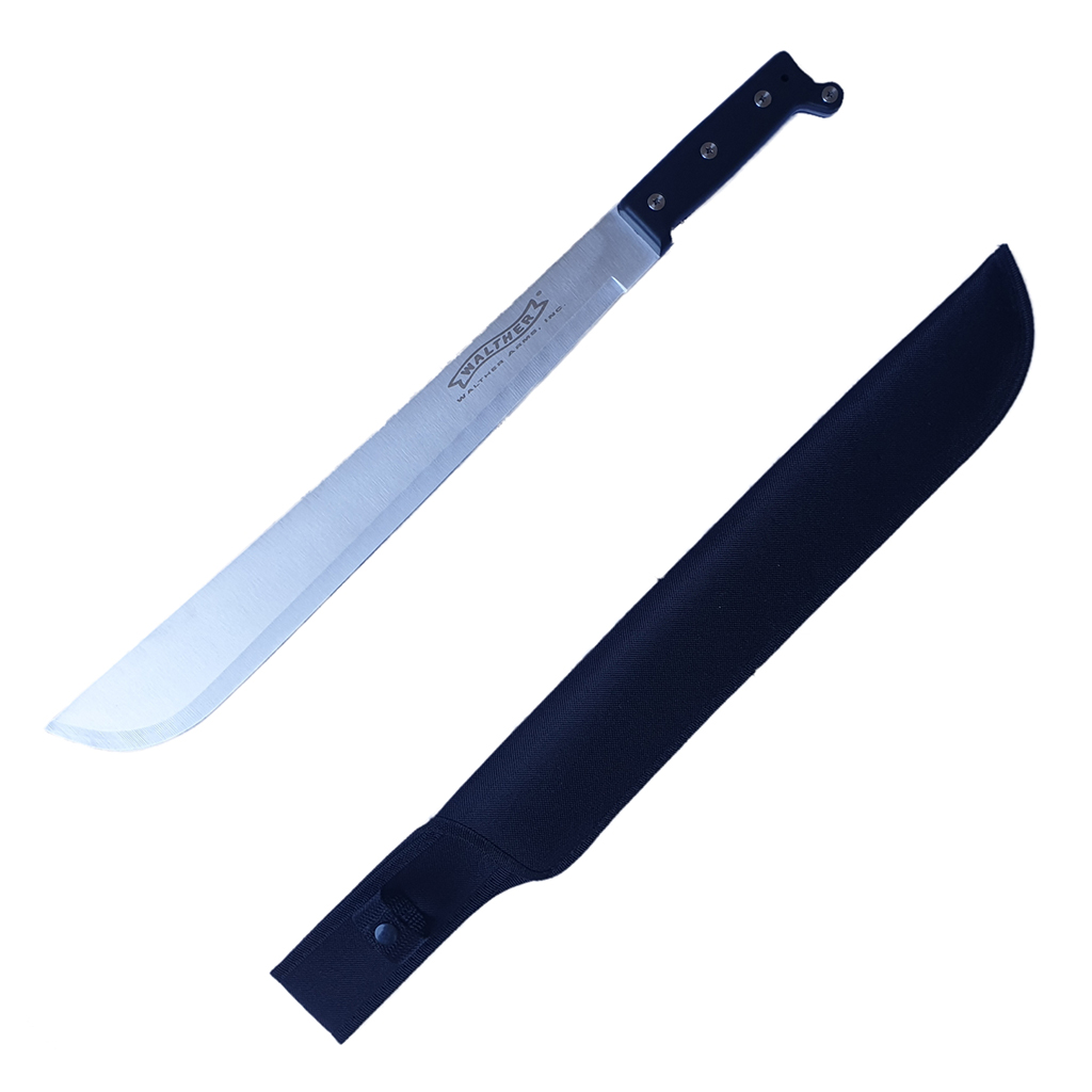 มีดใบตาย มีดมาเชเต้ Machete ขนาด 21.3 นิ้ว (54 ซม.) สีเงินพร้อมซองไนล่อนสำหรับเก็บมีด