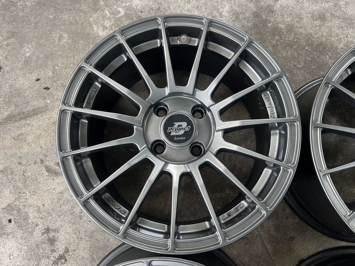 ✨ล้อแม็ก 4รู100✨Lenso ProjectD R05 ขอบ 15 สีไฮเปอร์💖สวยกริ๊บ💖