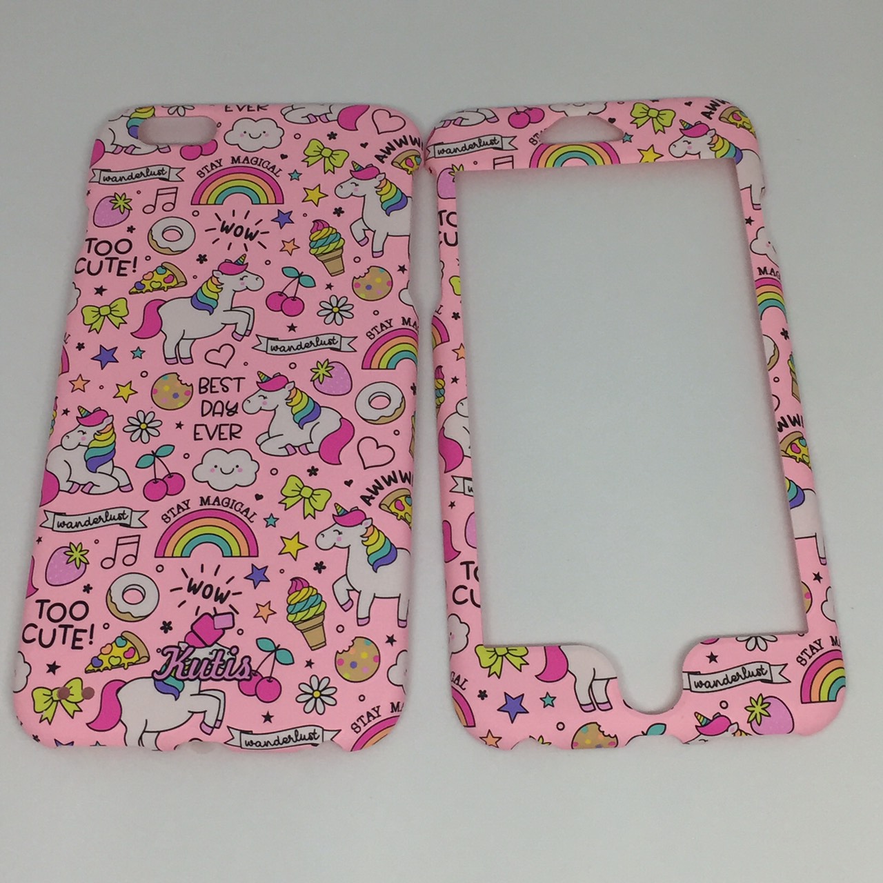 เคสคูทิส(Kutis)ไอโฟน6พลัส,6Sพลัส(ลายยูนิคอร์นอวบWOW)มาใหม่ เคสประกบหน้า-หลัง เคสเรืองแสง เคสลายวินเทจ ร้านSuperhero Klongthom