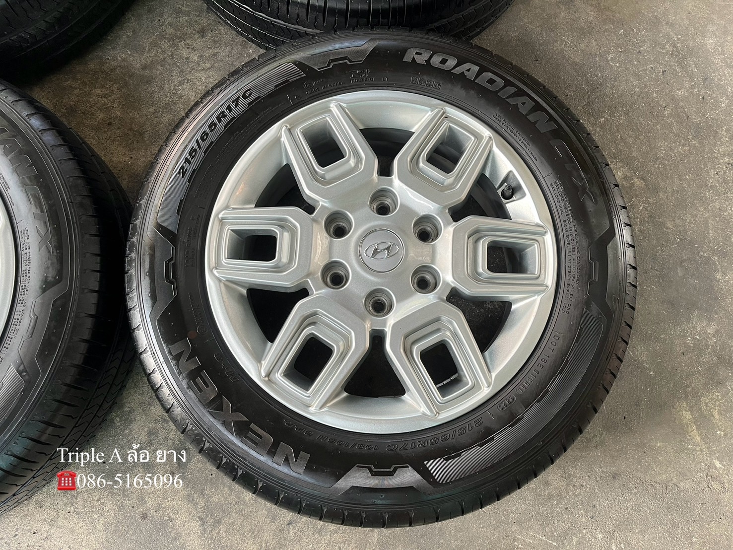 🌟ปี 23🌟✨ล้อแม็ก✨ฮุนได Hyundai H1 ขอบ 17 พร้อมยาง 215-65-17 NEXEN💖สวยกริ๊บ💖