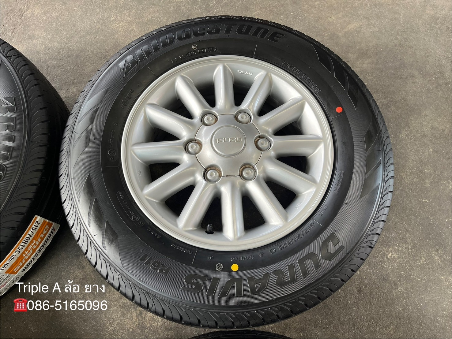 ✨ล้อแม็ก✨ISUZU D-Max ขอบ 15 พร้อมยางใหม่💯215-70-15 Bridgestone💥ปี25💥