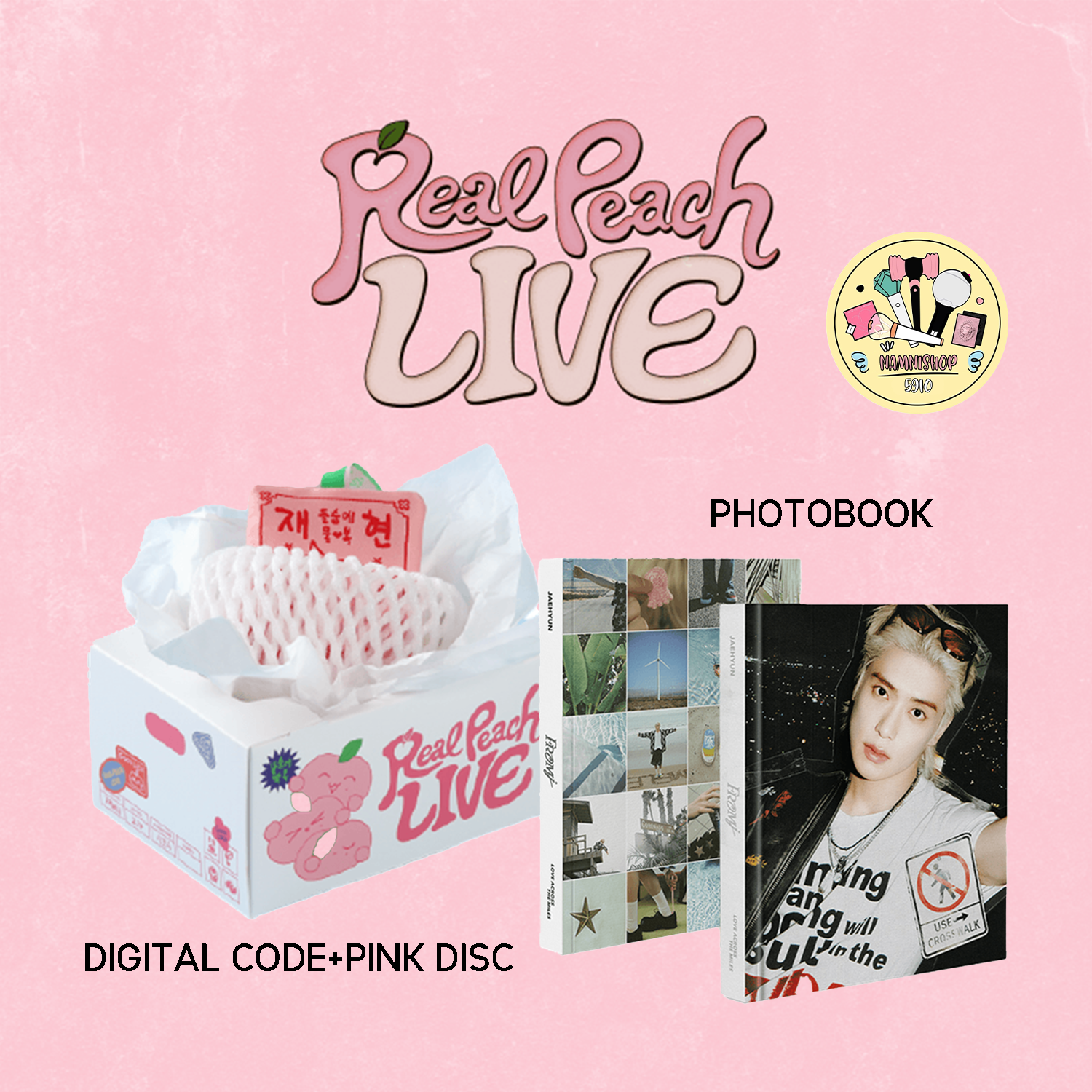 [PRE] [สั่งทางไลน์เท่านั้น‼️] NCT 127 JAEHYUN ‘Real Peach LIVE’ / THE 1ST PHOTOBOOK [FROM J : LOVE ACROSS THE MILES]