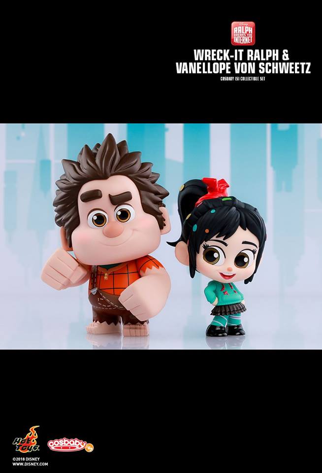 HOT TOYS COSB539 - RALPH BREAKS THE INTERNET WRECK-IT RALPH & VANELLOPE VON SCHWEETZ COSBABY (S) BOBBLE-HEAD COLLECTIBLE SET