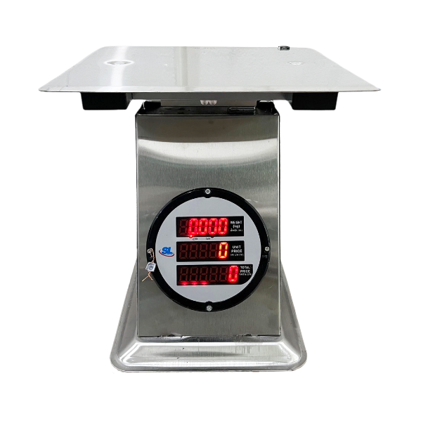 เครื่องชั่งดิจิตอลคำนวณราคา SL รุ่น SL-136 พิกัด 150 กก. สเตนเลส