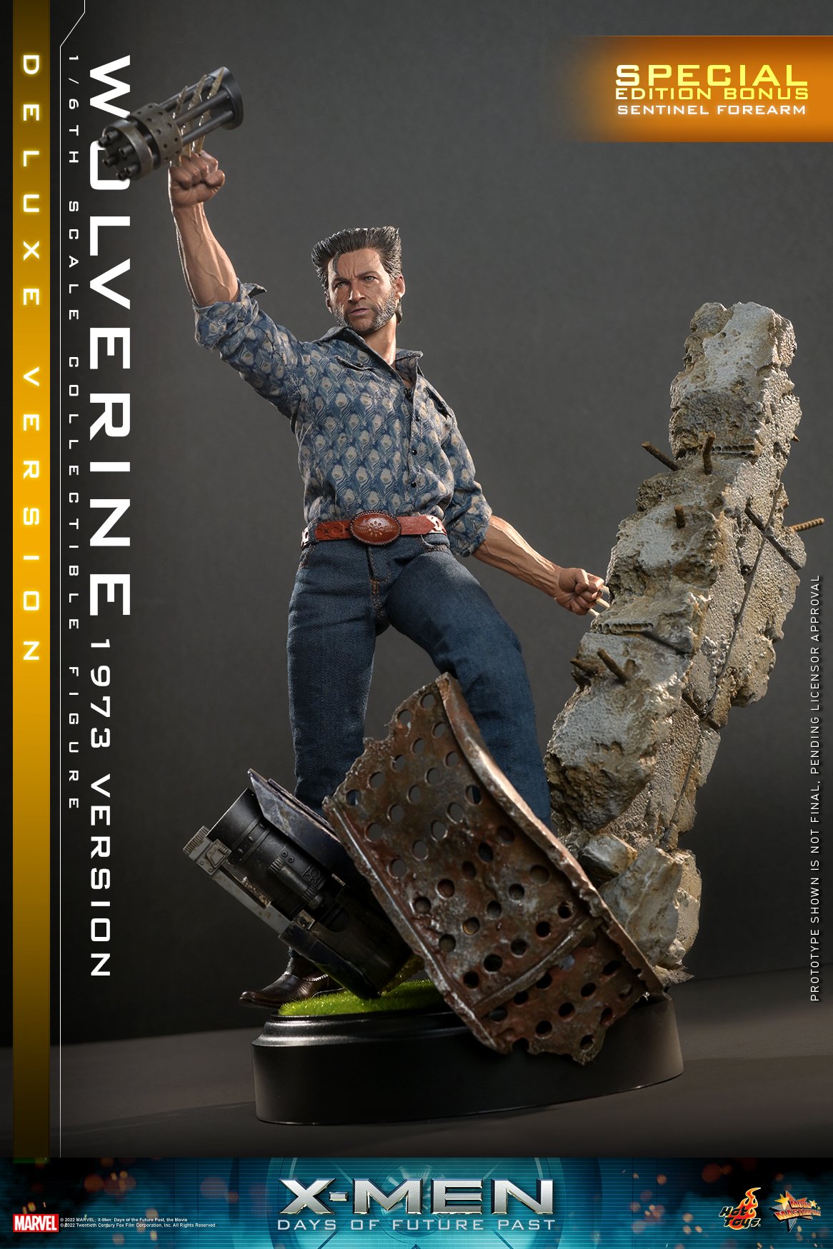 Hot Toys MMS660B 1/6 X-Men: Days of Future Past - Wolverine 1973 Version (Deluxe Version) [Special Edition Bonus]