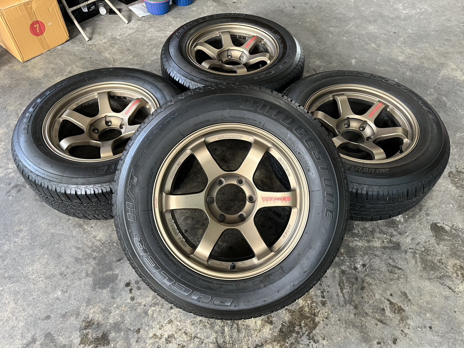 ✨ล้อแม็กพร้อมยาง 6รู139✨TE37 SUV (งาน Promax) ขอบ 18💖สวยกริ๊บ💖