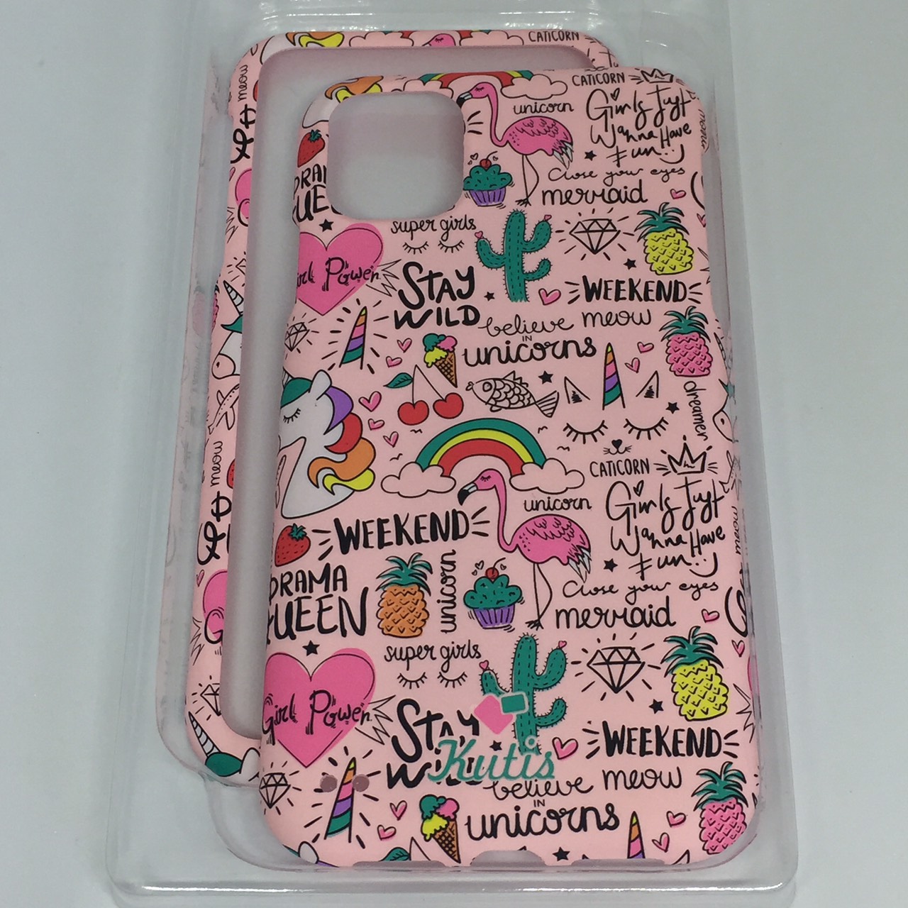 เคสคูทิสKutisไอโฟน11G(ลายฟลามิงโก้ผอม)มาใหม่ เคสประกบหน้า-หลัง เคสเรืองแสง เคสลายวินเทจ ร้านSuperhero KLongthom