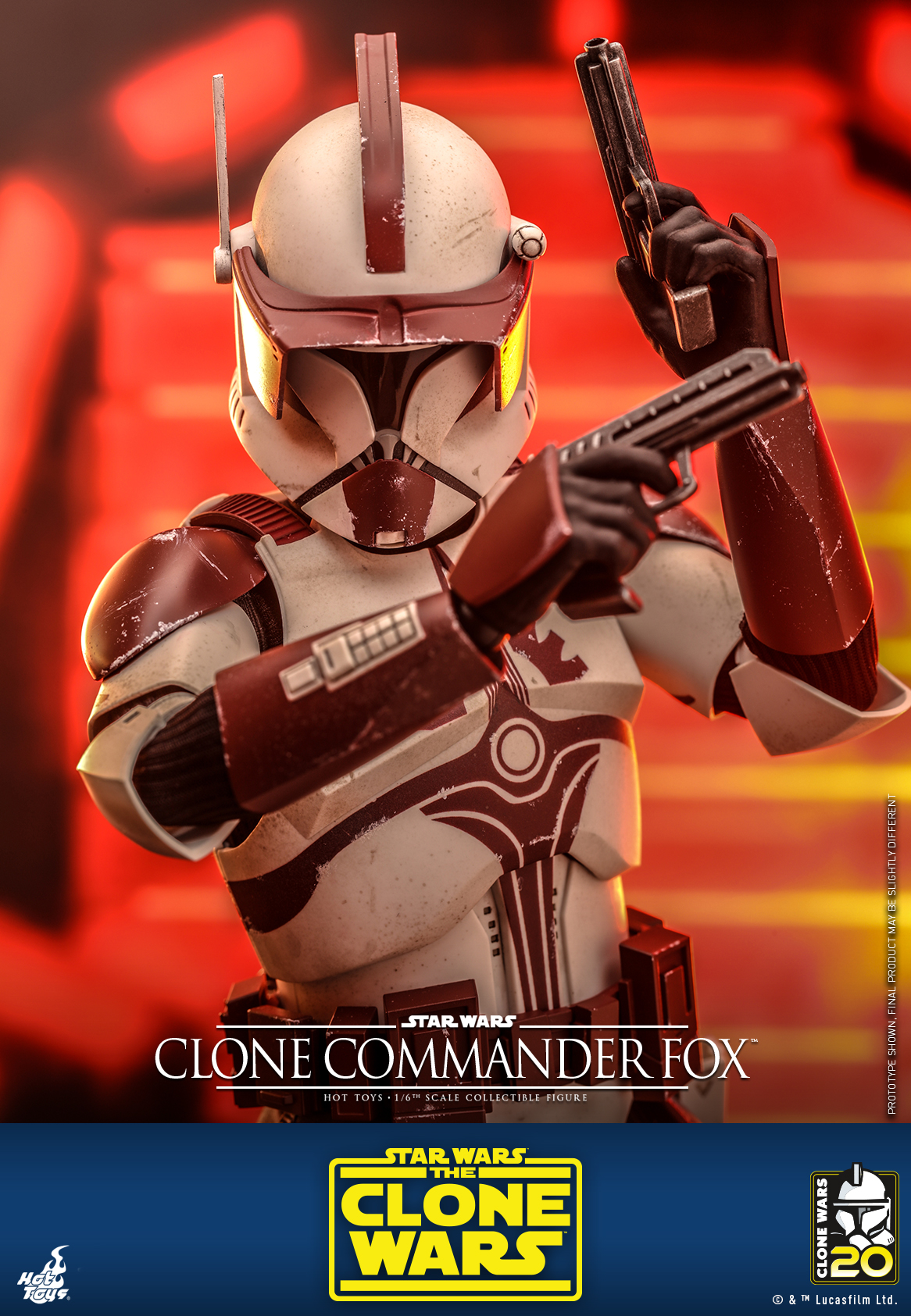 Hot Toys TMS103 1/6 Star Wars: The Clone Wars™ - Clone Commander Fox™