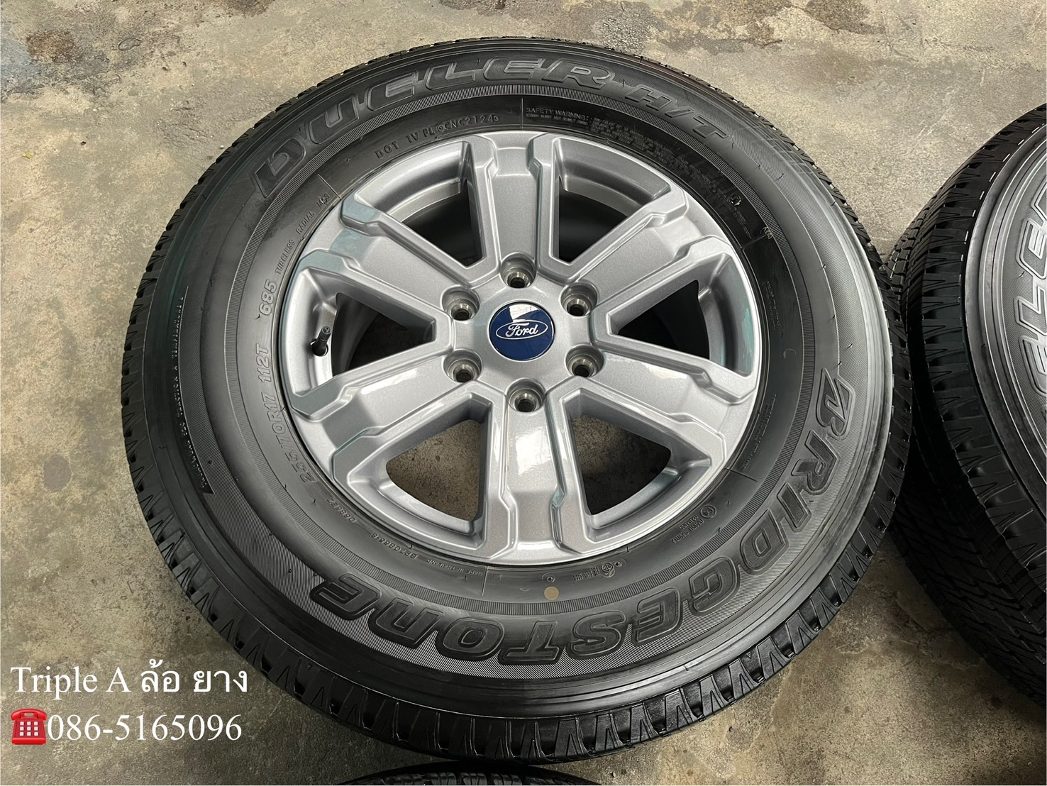 ✨ล้อแม็ก✨Ford Ranger รุ่นใหม่ล่าสุด ขอบ 17 พร้อมยาง 255-70-17 Bridgestone♨️ปี 24♨️