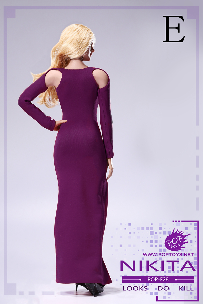 POPTOYS F28A-E NIKITA bare-shouldered evening dress suit