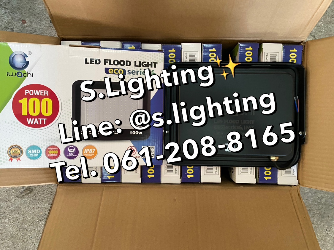 สปอร์ตไลท์ LED Flood Light Eco 100w แสงขาว