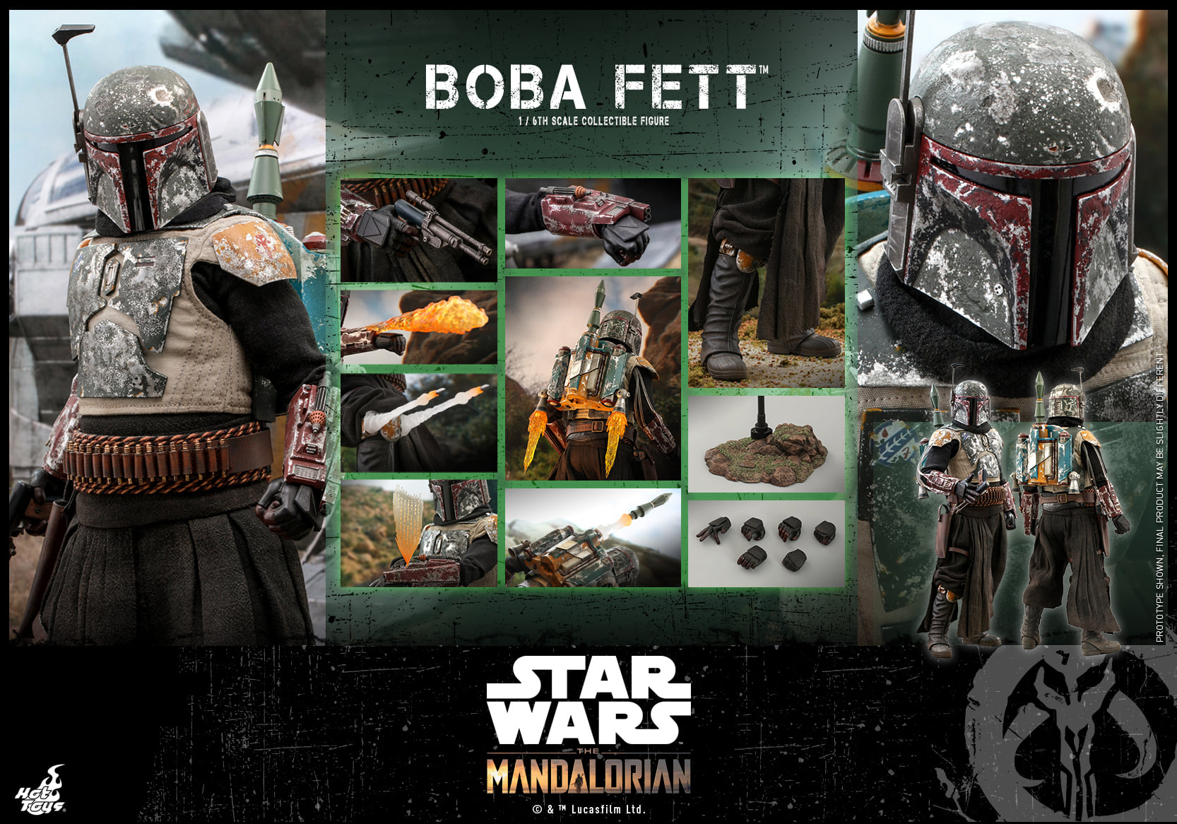 Hot Toys TMS033 1/6 Star Wars: The Mandalorian™ - Boba Fett