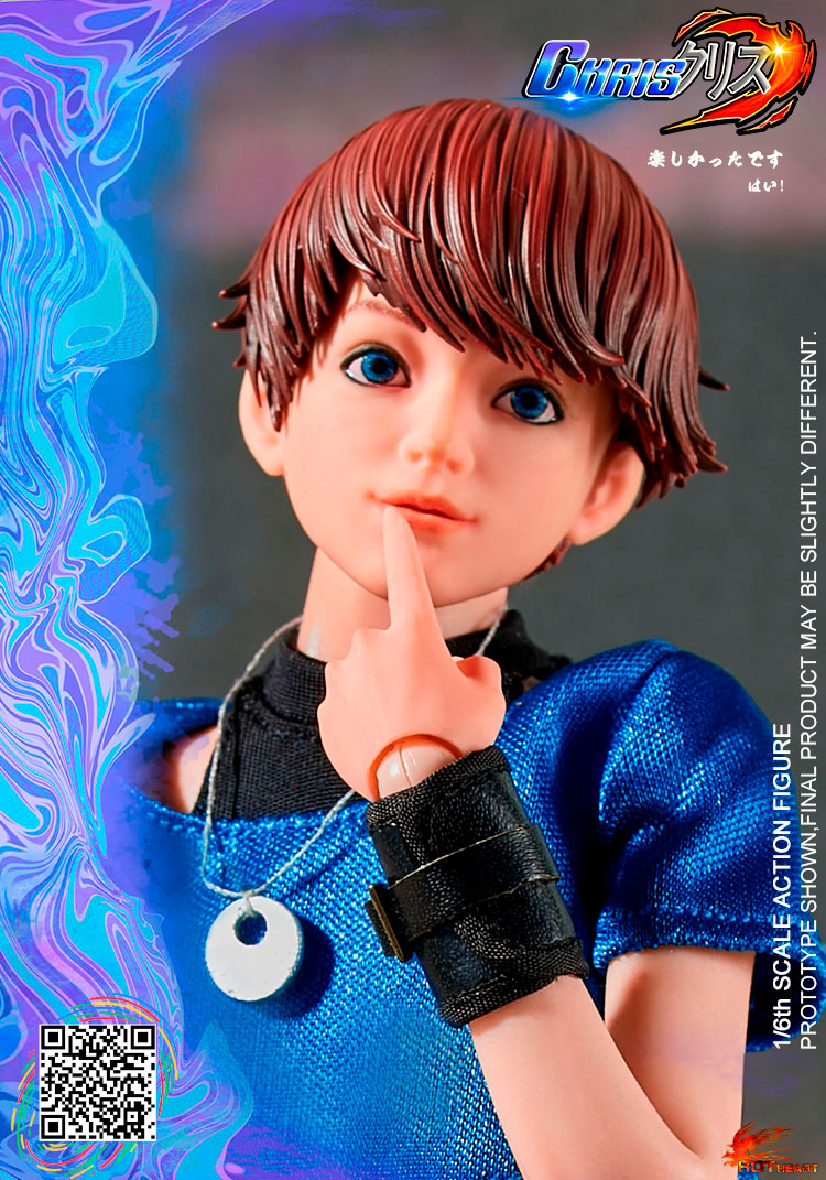 Hot Heart FD012A 1/6 Singer of the Hell Band - Chris (Normal Version Blue)