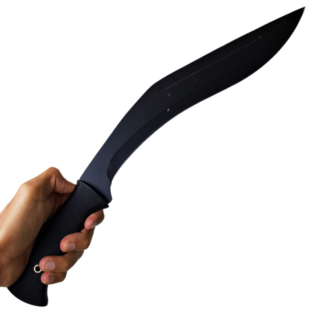 มีดพก มีดกุรข่า มีดเดินป่า มีดใบตาย Cold Steel Conqueror Kukri ขนาด 17.5 นิ้ว (44 ซม.) สีดำ พร้อมซองผ้าไนล่อนใส่มีด