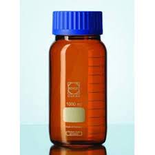 ขวดเก็บสารเคมี ขวดดูแรน ชนิดชา ชนิดปากกว้าง DURAN® GLS 80® Laboratory Bottle Wide Mouth Amber