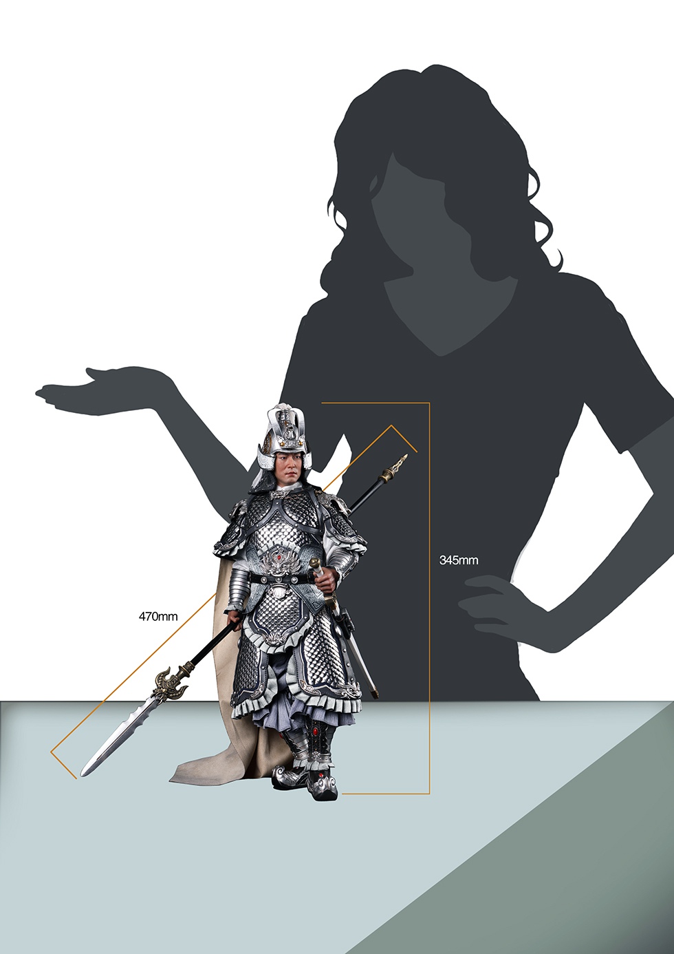 303TOYS MP011 + MP012 1/6 THREE KINGDOMS - ZHAO YUN ZILONG + YULAN WHITE STEED