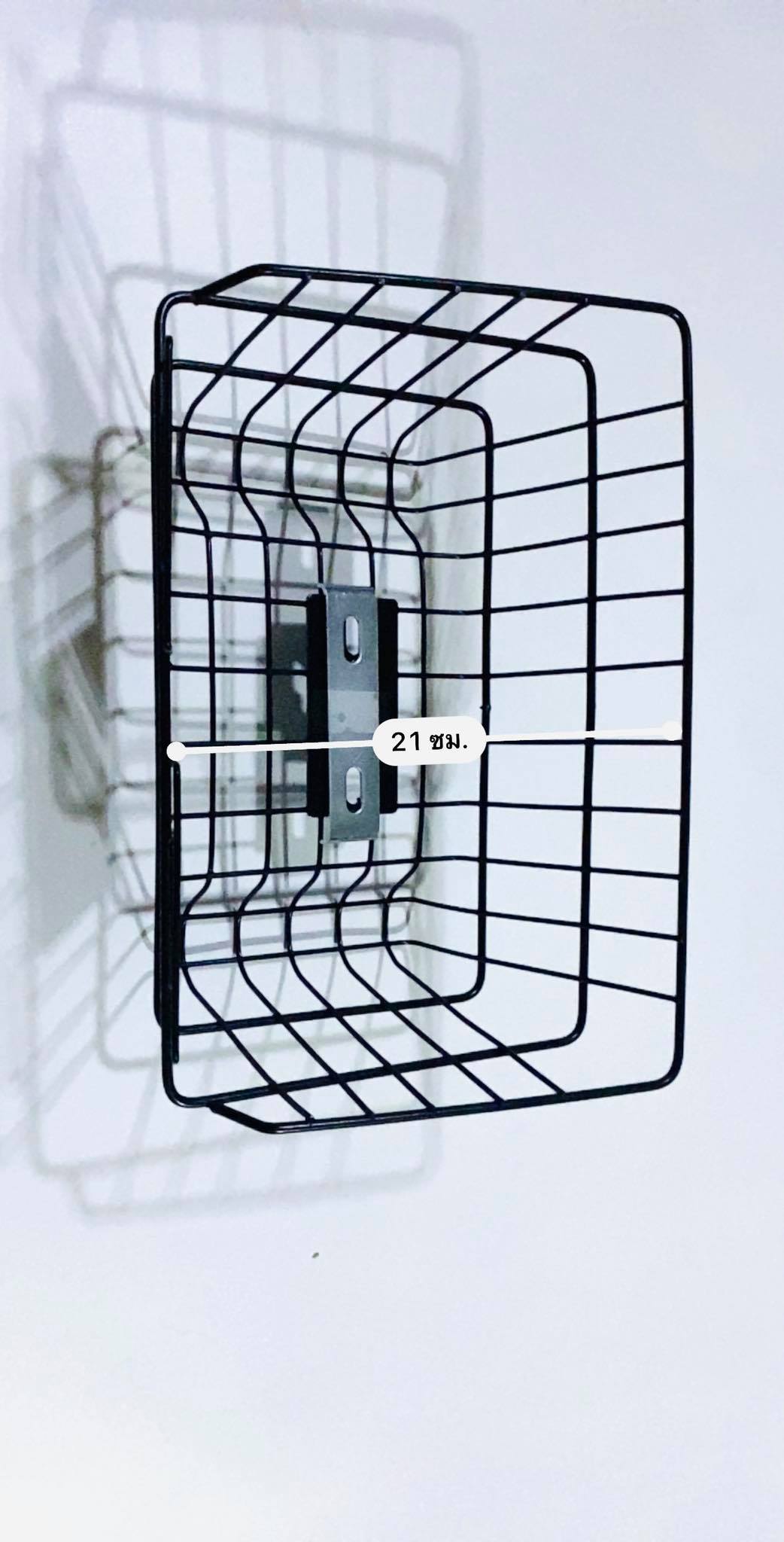 ตะกร้าหน้าคลาสสิกรถชาลี สีดำ C