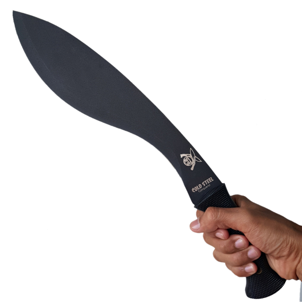มีดใบตาย มีดกุรข่า COLD STEEL Conqueror Kukri Machete ขนาด 17.3 นิ้ว (44 ซม.) พร้อมซองไนล่อนร้อยเข็มขัดสำหรับเก็บมีด