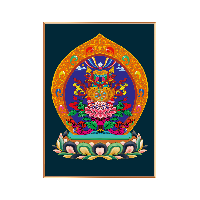 #ภาพวาดทังก้า(Thangka)ภาพวาดทิเบต ทังก้า มันดาลา พุทธศิลป์ชั้นสูง