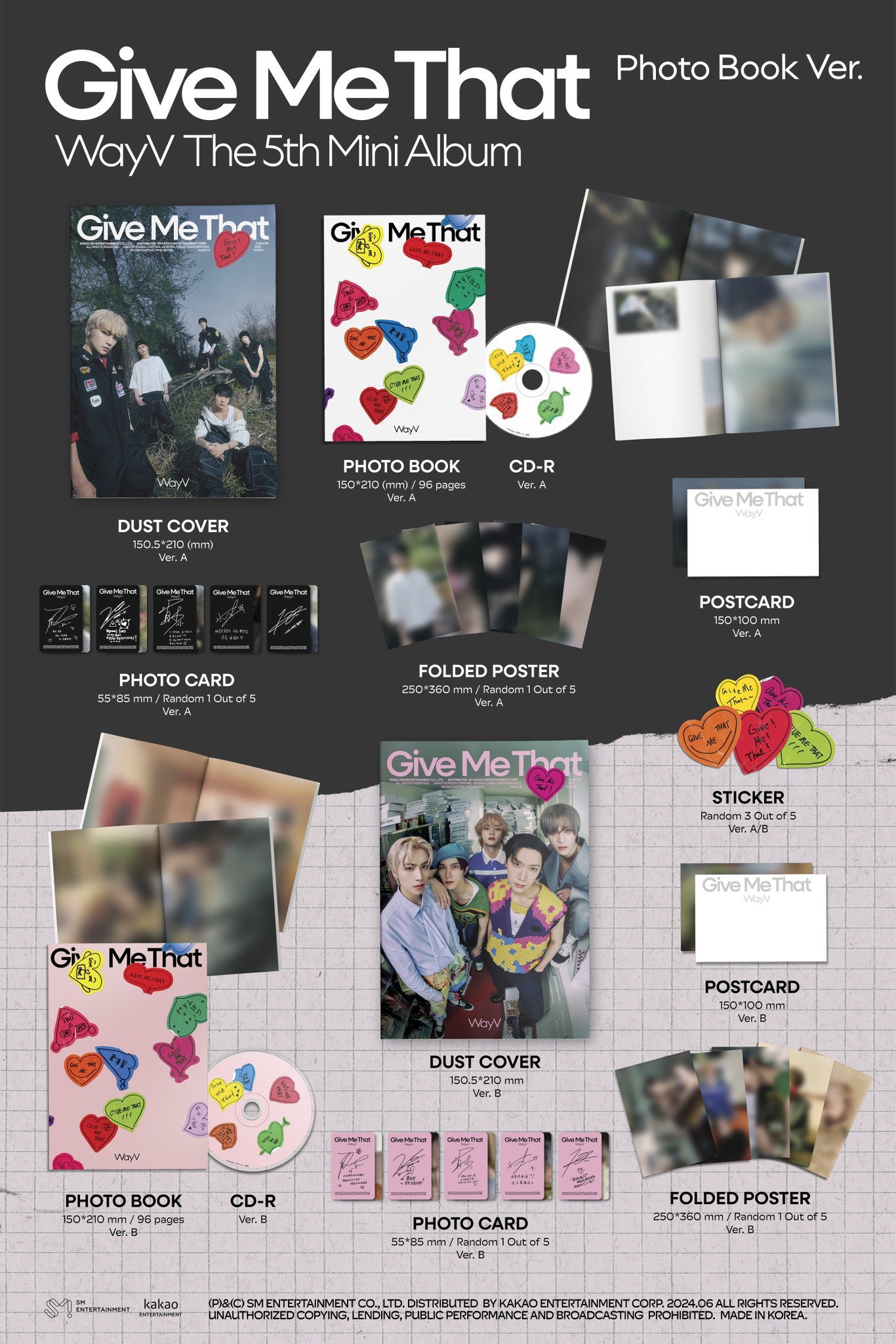 [รับกด+นำเข้าสินค้า] WayV - 5th Mini Album [Give Me That]